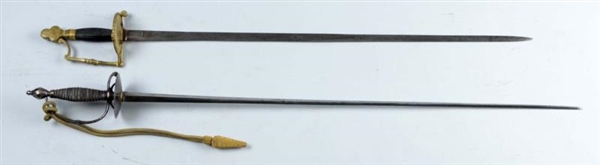 LOT OF 2: RAPIER AND SMALL SWORD.                 