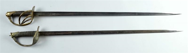 LOT OF 2: OFFICER’S SABERS.                       