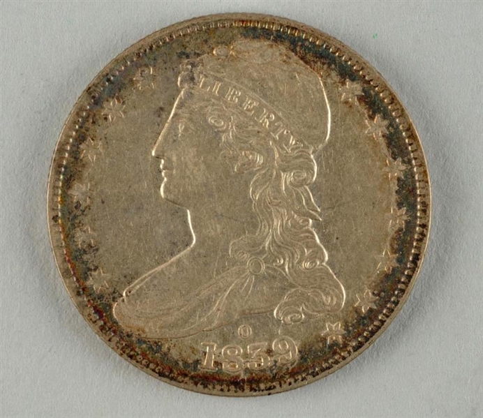 1839 CAPPED BUST HALF DOLLARS.                    
