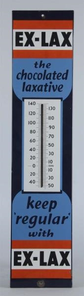 EX-LAX PORCELAIN THERMOMETER SIGN                 