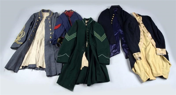 LOT OF 5: AMERICAN MILITARY REPRODUCTION UNIFORMS.