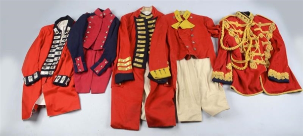 LOT OF 5: MILITARY REPRODUCTION UNIFORMS.         