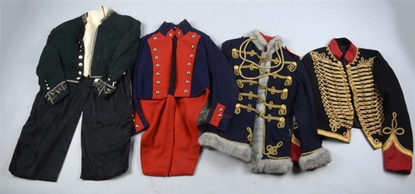 LOT OF 4: FRENCH MILITARY REPRODUCTION UNIFORMS.  