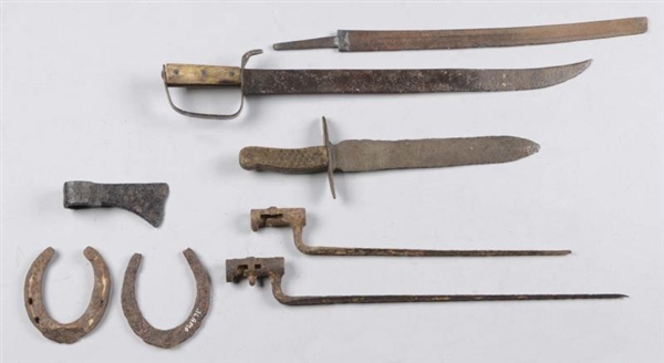LOT OF 7:  EXCAVATED ITEMS.                       