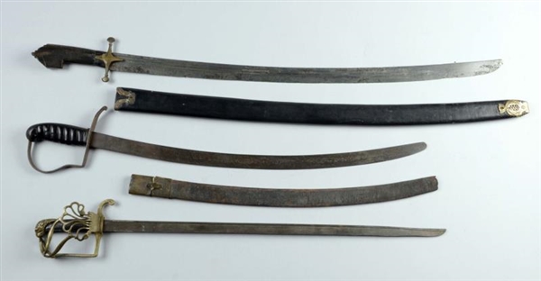 LOT OF 3:  EASTERN, CAVALRY & LAMB SABRES.        