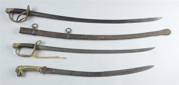 LOT OF 3:  CAVALRY & ASIAN SABRES.                