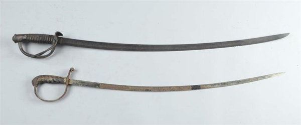 LOT OF 2: EXCAVATED SABRES.                       