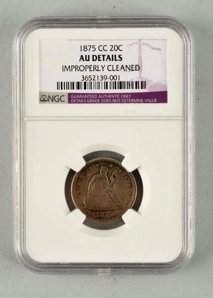 1875-CC 20 CENT COIN.                             