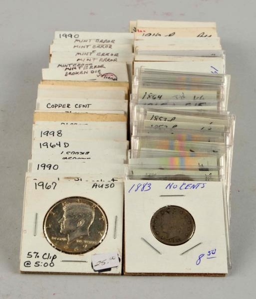 LARGE LOT OF  MISCELLANEOUS COINS.                