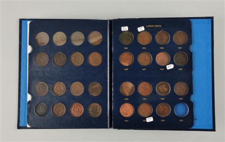 COLLECTION OF LARGE CENTS.                        