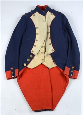FRENCH OFFICERS COATEE AND WAISTCOAT COMBINATION.