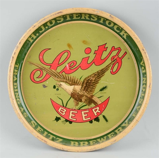 SEITZ BEER - H. J. OSTERSOCK ADVERTISING TRAY.    
