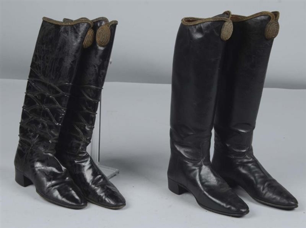 LOT OF 2: PAIRS BRITISH HESSIAN MILITARY BOOTS.   