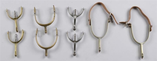 LOT OF 4: PAIRS OF MILITARY SPURS.                