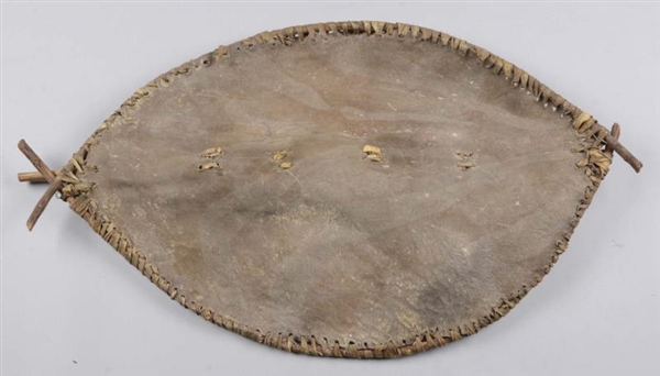 AFRICAN LEATHER WAR SHIELD.                       
