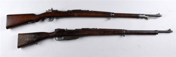 (C) LOT OF 2: BOLT ACTION MILITARY RIFLES.        