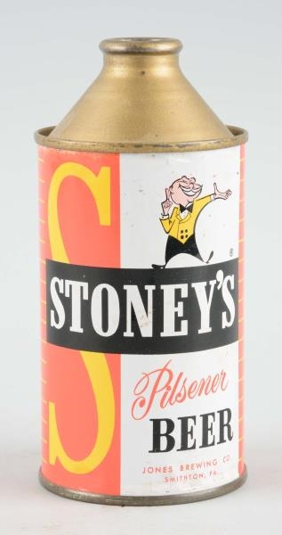 STONEYS BEER CONE TOP CAN.                       