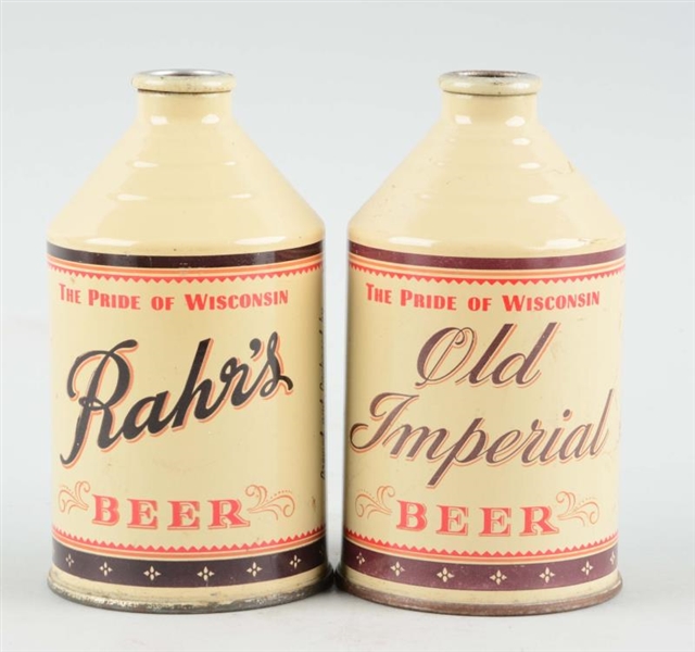 LOT OF 2: OLD IMPERIAL & RAHRS CROWNTAINERS.     