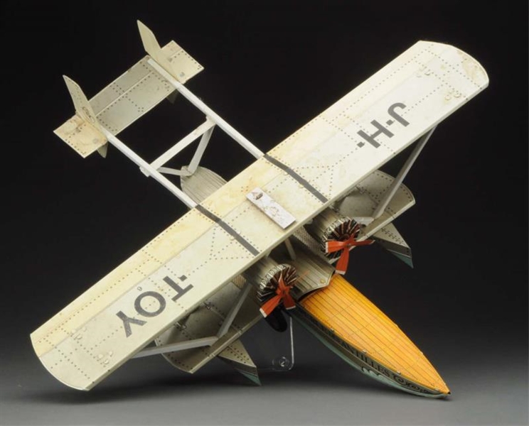 UNUSUAL CONT. TIN LITHO SIKORSKY FLYING BOAT TOY. 