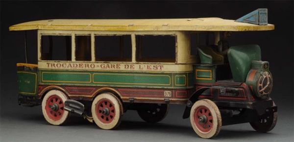 FRENCH TIN LITHO WIND-UP C.R. BUS.                