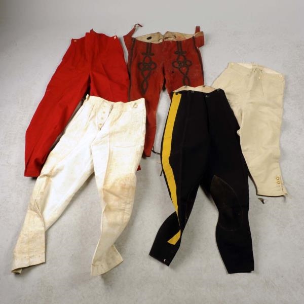  LOT OF 5:  ASSORTED MILITARY TROUSERS.           