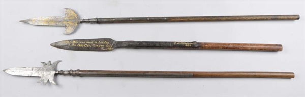 LOT OF 3:  ASSORTED POLEARMS.                     