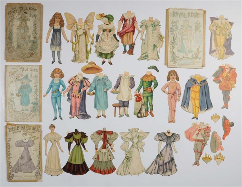 LOT OF 4: RAPHAEL TUCK & SONS PAPER DOLL SETS.    