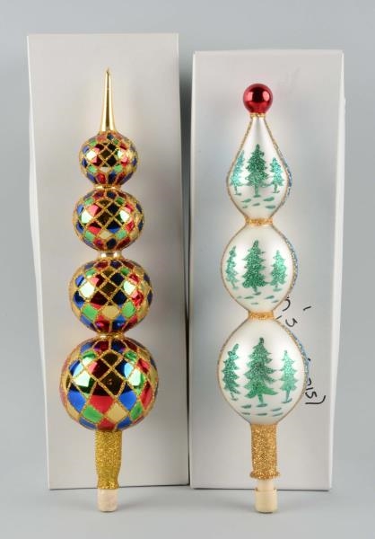 LOT OF 2: MAGNIFICENT RADCO CHRISTMAS TREE TOPPER.