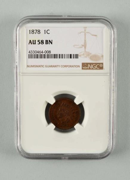 1878 ONE CENT INDIAN HEAD.                        