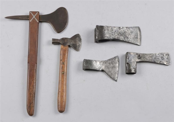 LOT OF 5: AXES AND AX PARTS                       