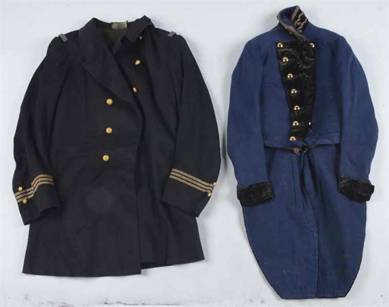 LOT OF 2: FRENCH OFFICER’S COATEE & NAVAL TUNIC.  