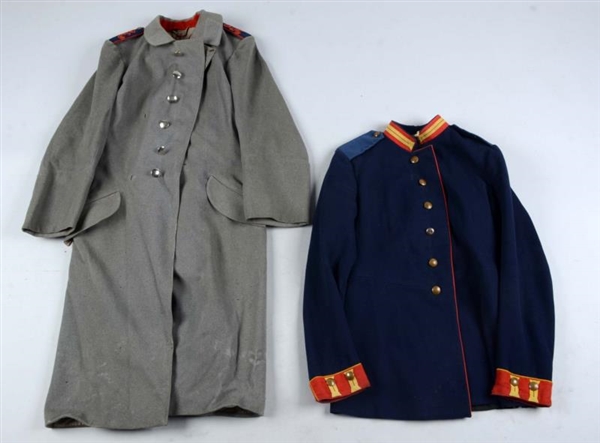 LOT OF 2: IMPERIAL GERMAN TUNIC AND GREATCOAT.    