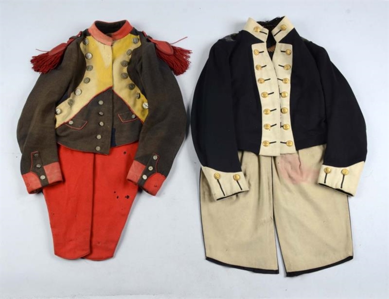 LOT OF 2: BRITISH & FRENCH TAILCOATS.             