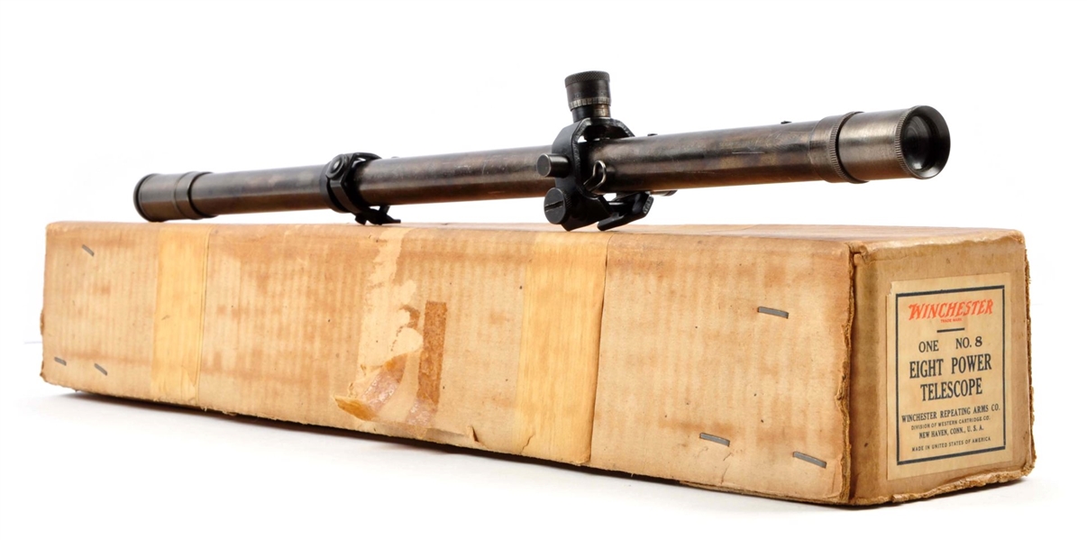 BOXED WINCHESTER 8X RIFLE SCOPE.                  