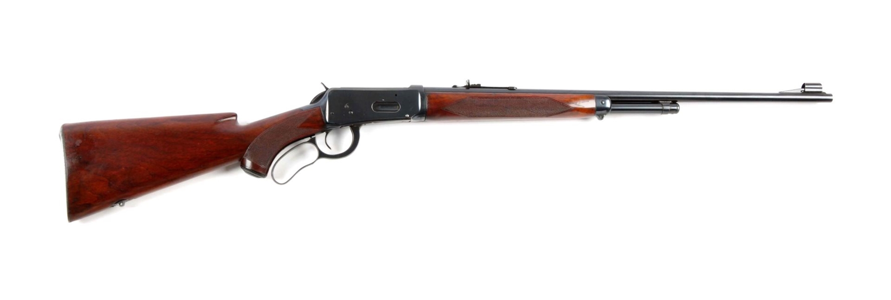 (C) WINCHESTER MODEL 64 DELUXE LEVER ACTION RIFLE.