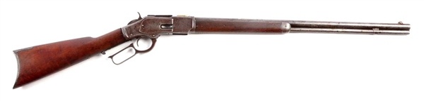 (C) WINCHESTER MODEL 1873 LEVER ACTION RIFLE.     