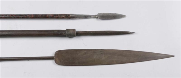 LOT OF 3: TWO SPEARS & A PIKE.                    
