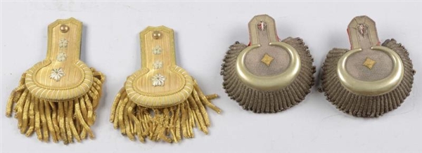 LOT OF 2: PAIRS OF JAPANESE & UNKNOWN EPAULETTES. 