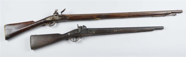 LOT OF 2: (A) MUSKET & CARBINE.                   