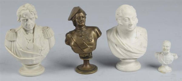 LOT OF 4: MILITARIA BUSTS.                        