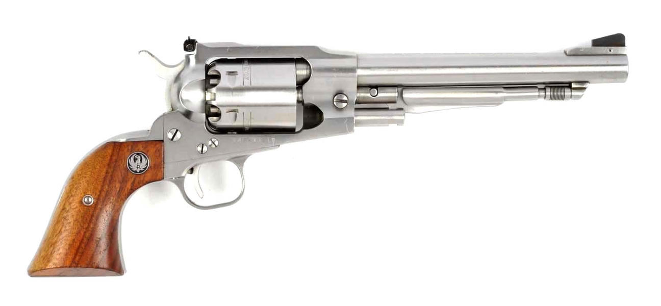 (A) RUGER STAINLESS OLD ARMY REVOLVER.            