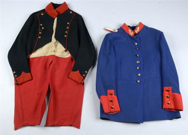 LOT OF 2:  FRENCH TAILCOAT AND GERMAN TUNIC.      