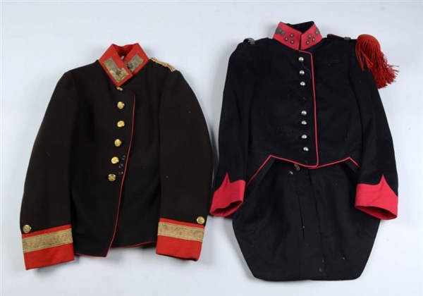 LOT OF 2:  FRENCH ARTILLERY TAILCOAT & TUNIC.     