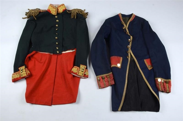 LOT OF 2: FRENCH FROCK COAT & COATEE.             