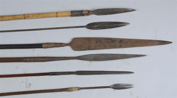 LOT OF 6: SPEARS.                                 