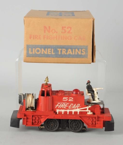 LIONEL NO. 52 FIRE FIGHTING CAR.                  