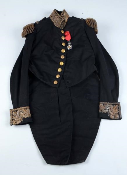 FRENCH OFFICER OR DIPLOMAT TAILCOAT WITH MEDAL    