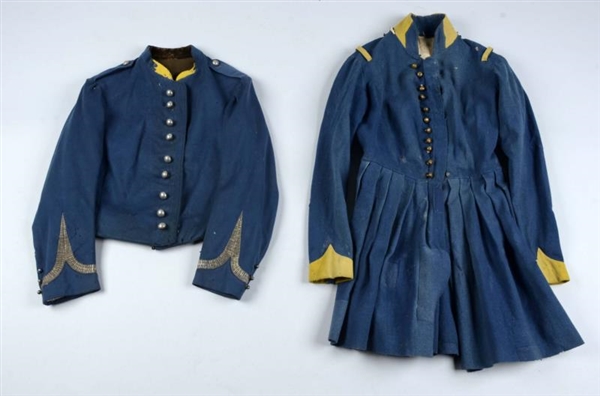 LOT OF 2:  TUNIC AND FROCK COAT.                  