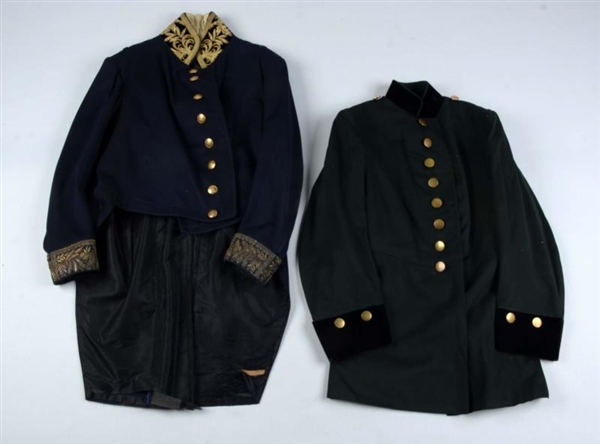 LOT OF 2:  OFFICER’S TAILCOAT & FROCK COAT.       