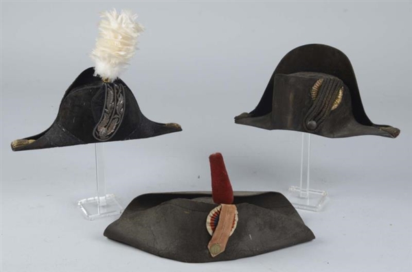 LOT OF 3: CHAPEAUS.                               